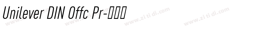 Unilever DIN Offc Pr字体转换